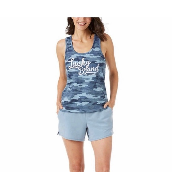 Lucky Brand 3-Piece PJ Sets—Includes Tee, Tank & Shorts - Picture 3 of 4